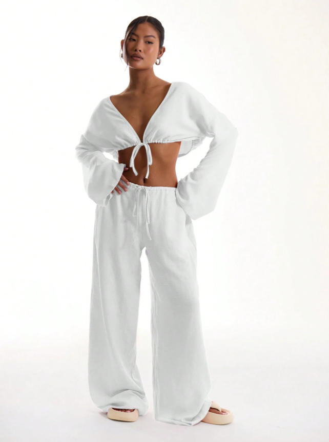 Boho Beach Trousers - Linen Feel